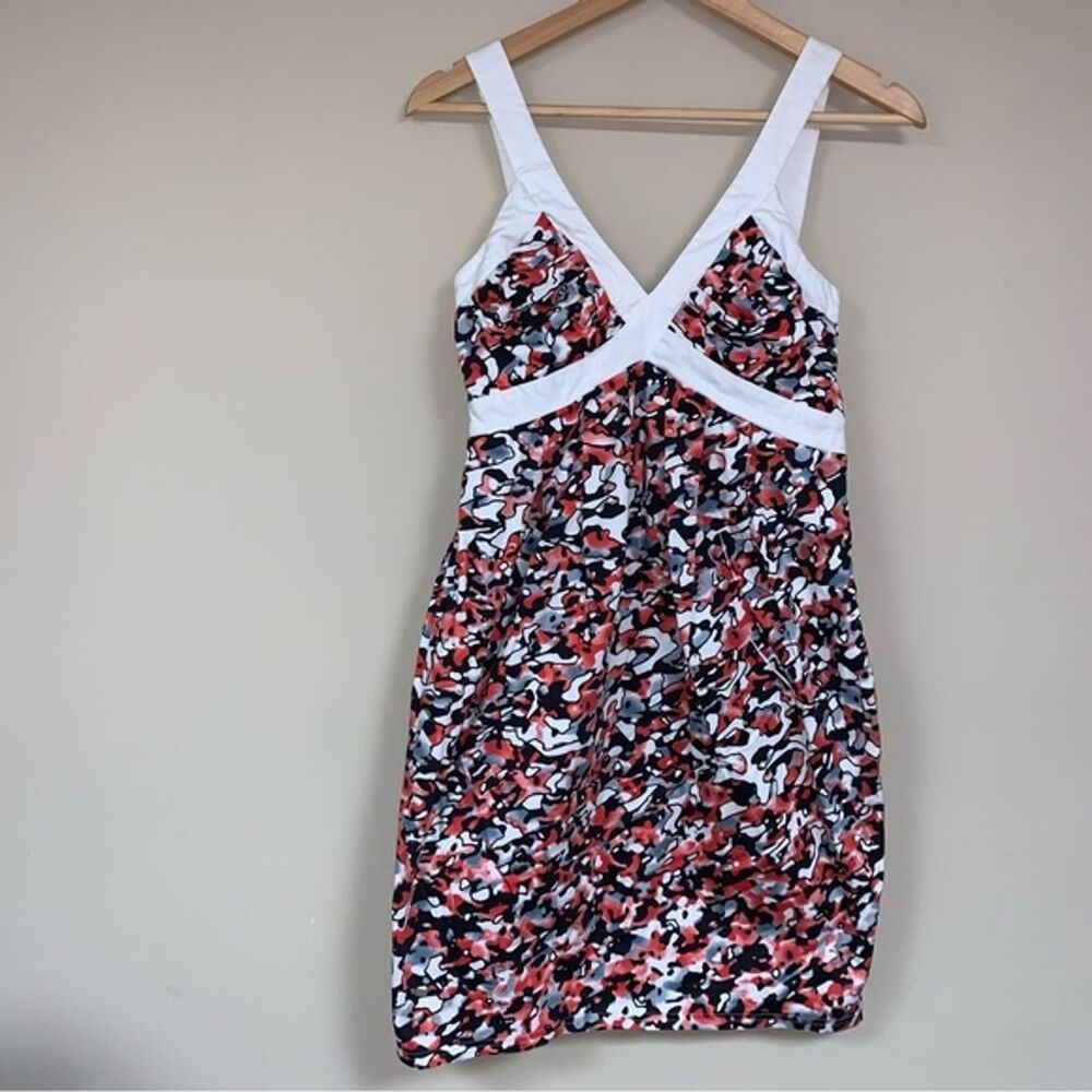 Women’s Dress Fit & Flare 10 White Red Bow Back Sexy Party Dance